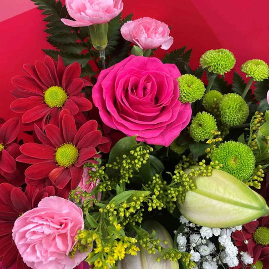 Passionate Pop Mixed Flower Bouquet