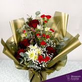 Luxurious Gold Bouquet (Local Delivery Only) - BlossomSurprise