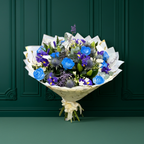 Azure Dream – Blue Rose & Iris Bouquet