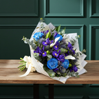 Azure Dream – Blue Rose & Iris Bouquet