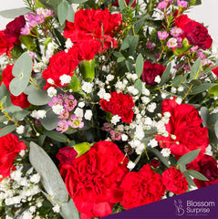 Crimson Elegance Box Arrangement