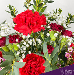 Crimson Elegance Box Arrangement