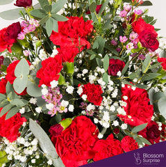 Crimson Elegance Box Arrangement