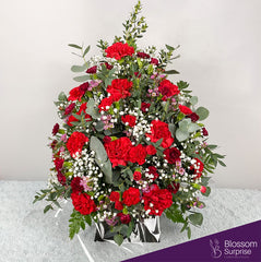 Crimson Elegance Box Arrangement