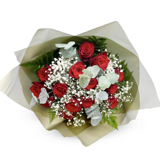 Royal Crimson - 12 Red Roses