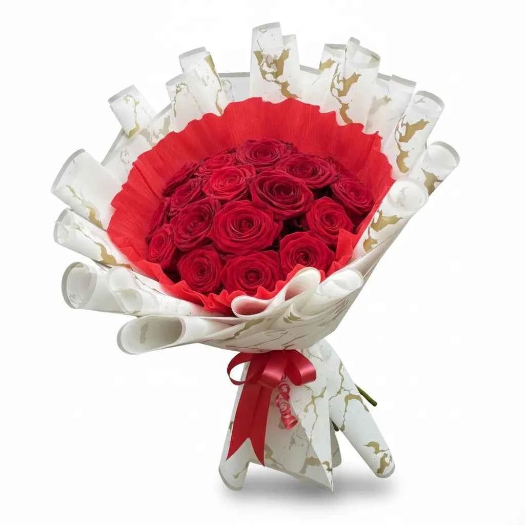 True Romance – 20 Red Roses Bouquet