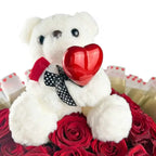 Sweetheart Surprise - 20 Red Roses & Teddy Bear
