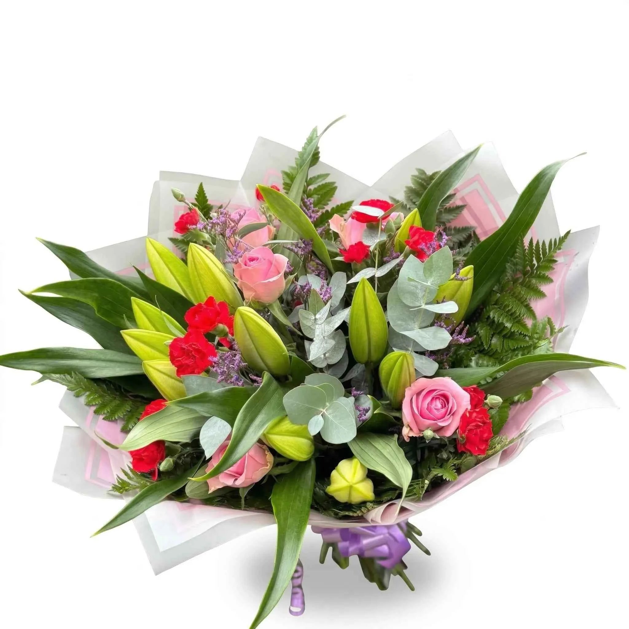 Pink Rose & Lily Bouquet Main image