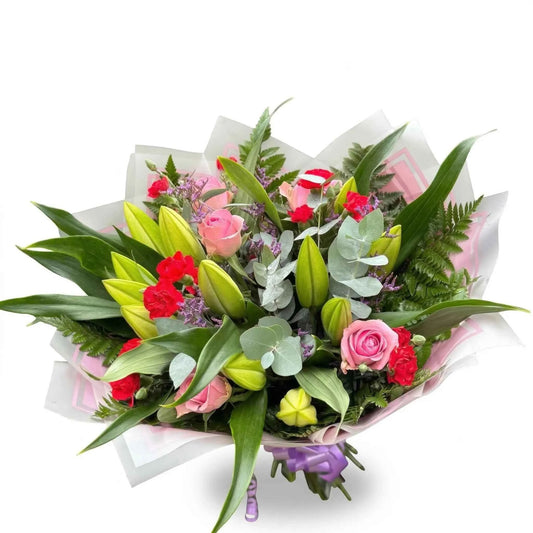 Pink Rose & Lily Bouquet