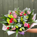 Pink Rose & Lily Bouquet