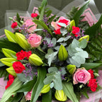 Pink Rose & Lily Bouquet