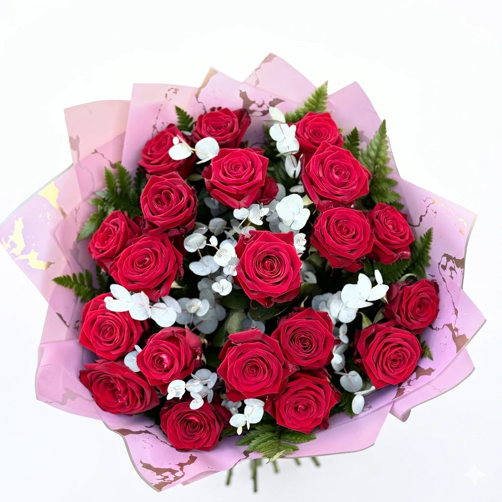Twenty Red Roses – Luxury Hand-Tied Bouquet Secondary image