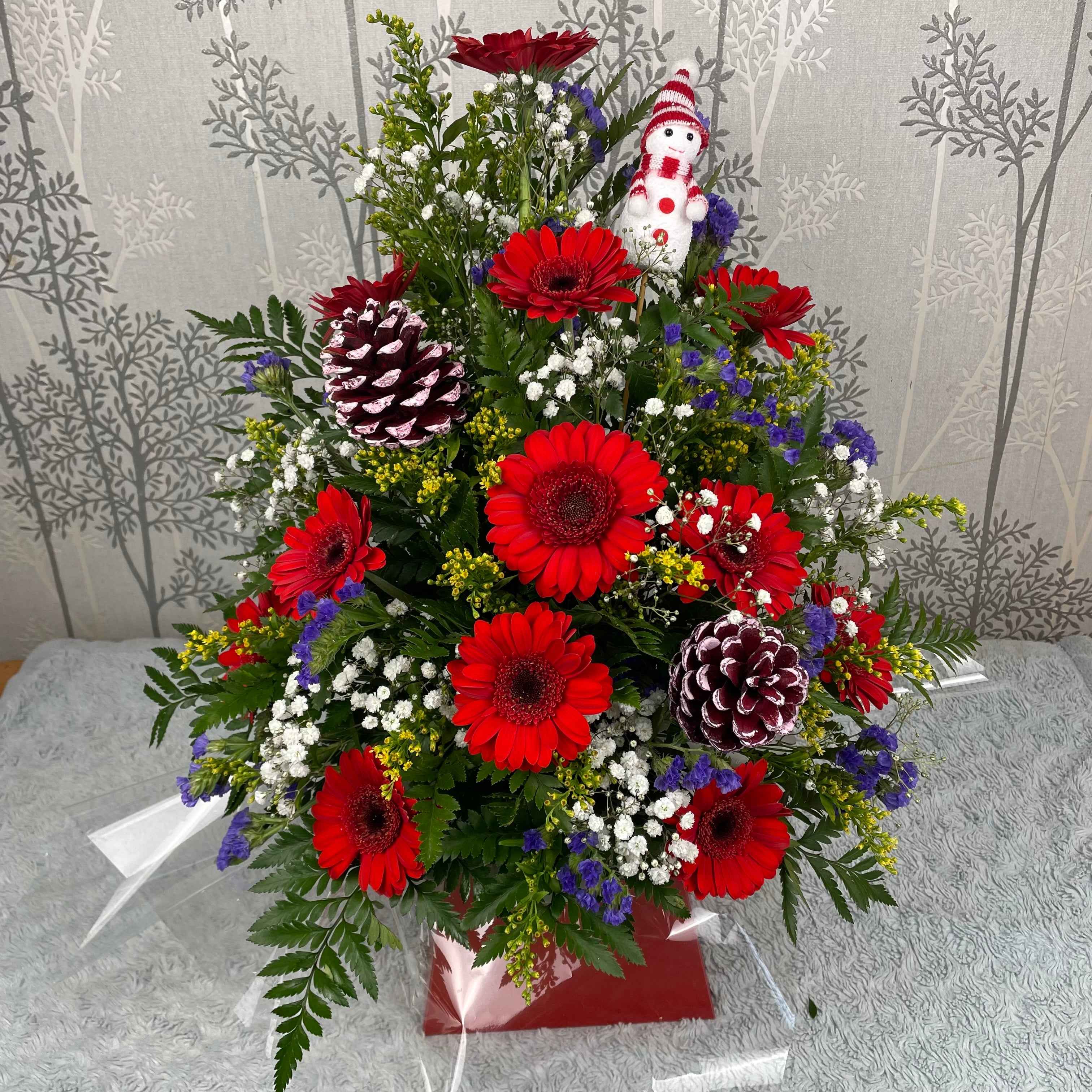 Red Jerbera Christmas Display Main image