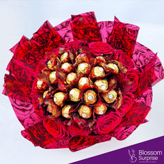 Golden Rose Chocolate Bouquet