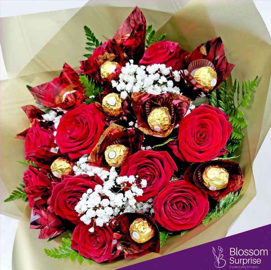 Elegance in Bloom Chocolate Bouquet