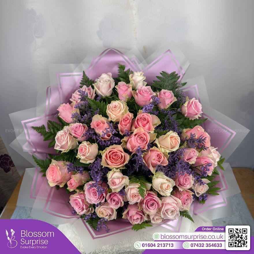 Elegant Pink Rose Bouquet