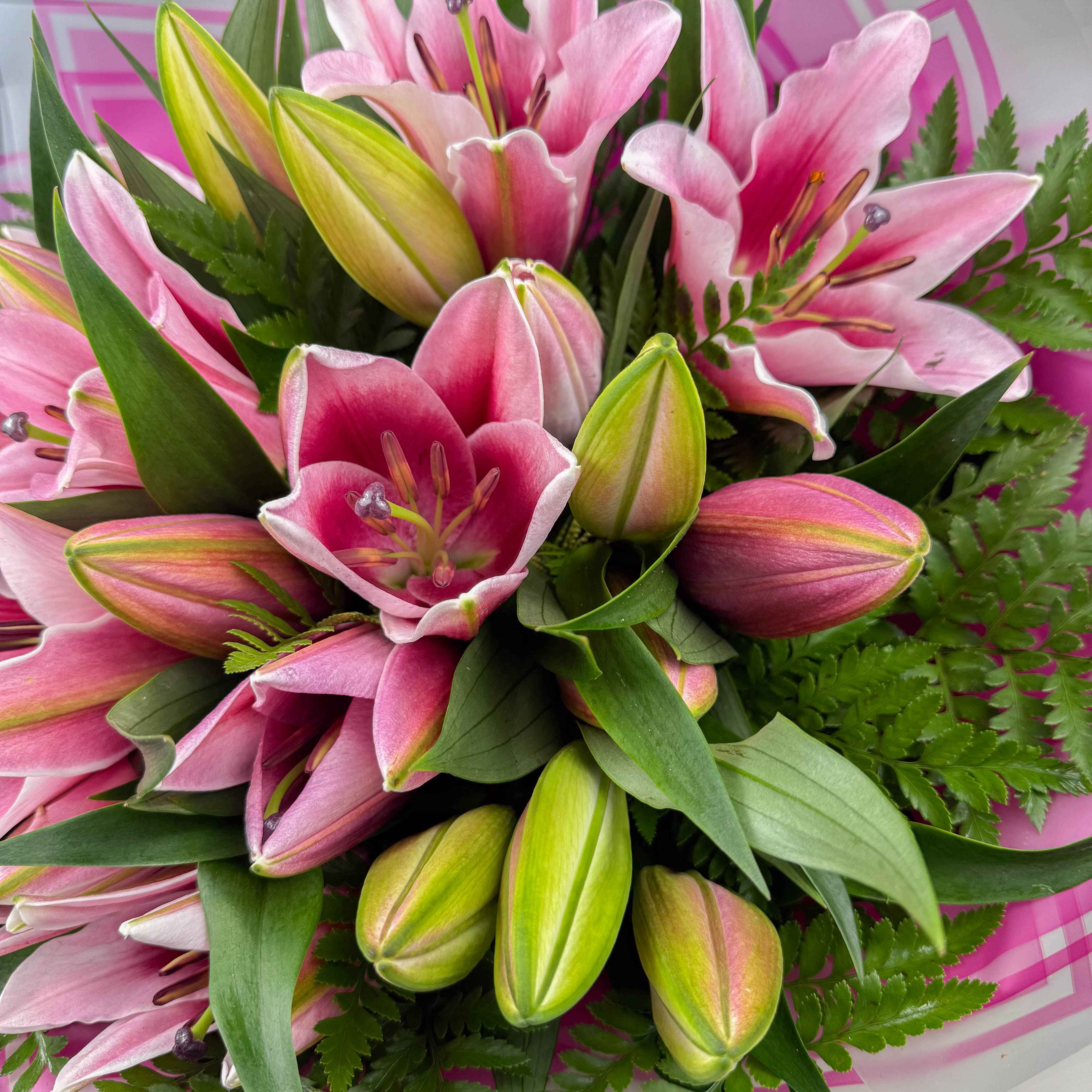 Pink Oriental Lily Bouquet