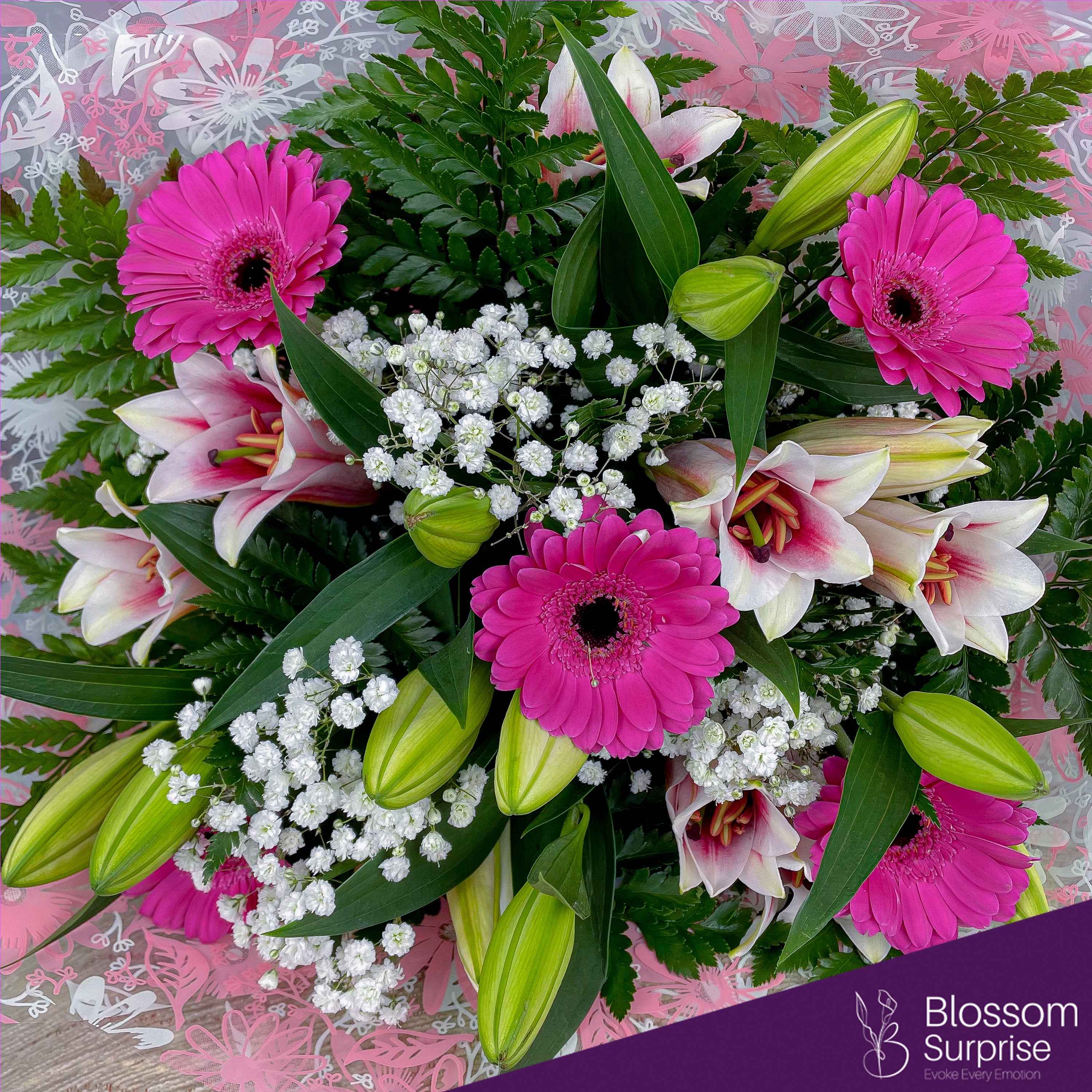 Pink Lily & Gerbera Secondary image