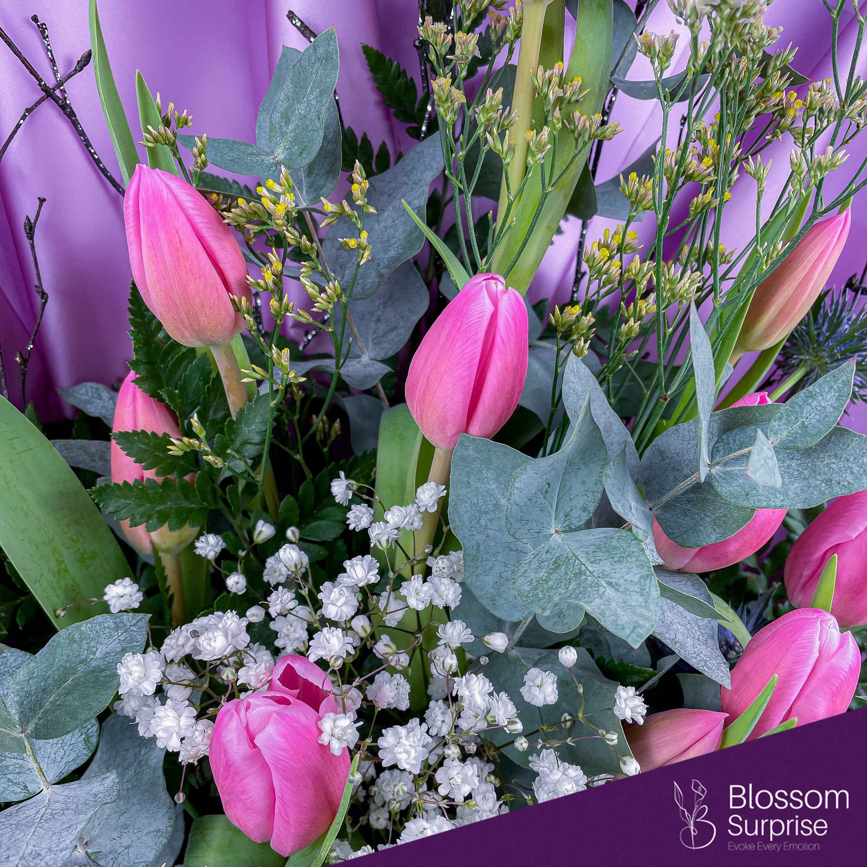 Pink Tulip Bliss Bouquet (Local Delivery Only)