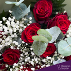 Royal Crimson - 12 Red Roses - Blossom Surprise